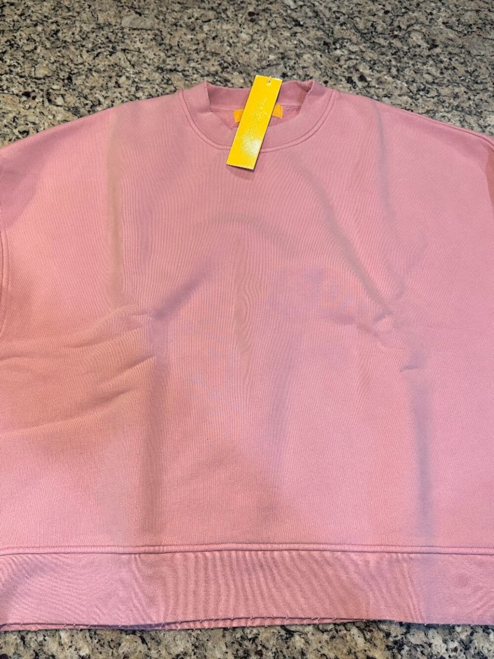 YELLOW LABEL COZYYY CREW SWEATSHIRT STRAWBERRY MILK ONE SIZE